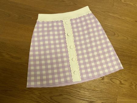 Maje geraden Jacquard-Rock MIT KAROMUSTER Gr.40 Neu!