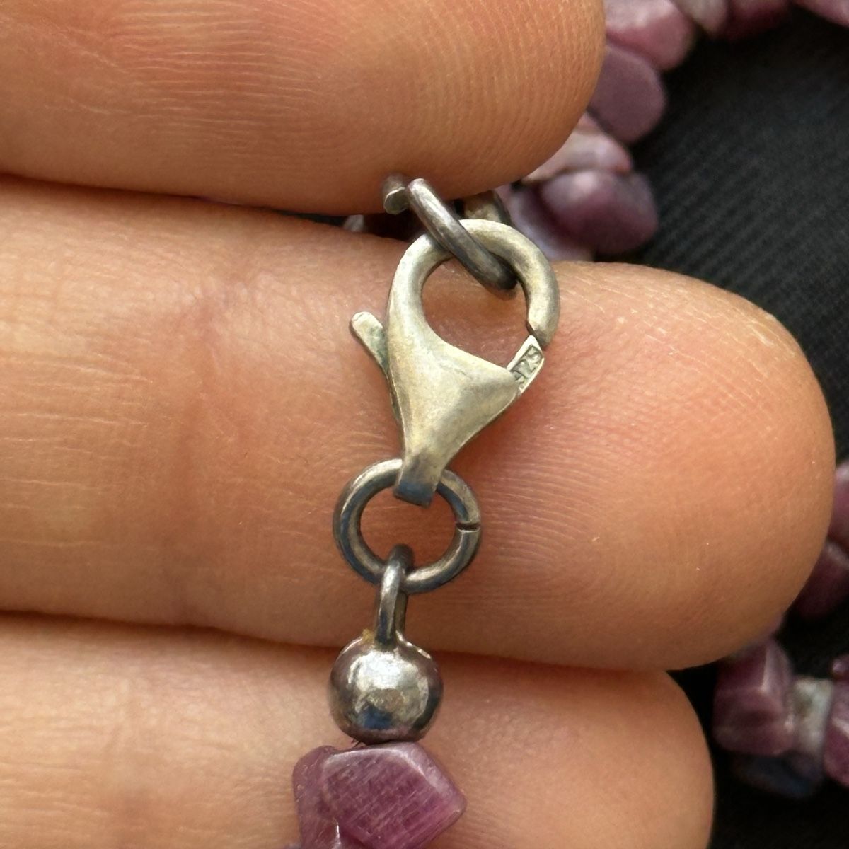 Colliers: Silber 925 Rhodonite Halskette – D'occasion à Givisiez par dor_xb9k 1