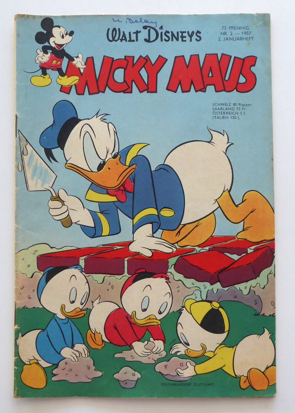 Fumetti: WD Micky Maus Heft Nr. 2 vom Januar 1957 – Usato da Aesch BL venduto da Kauri1