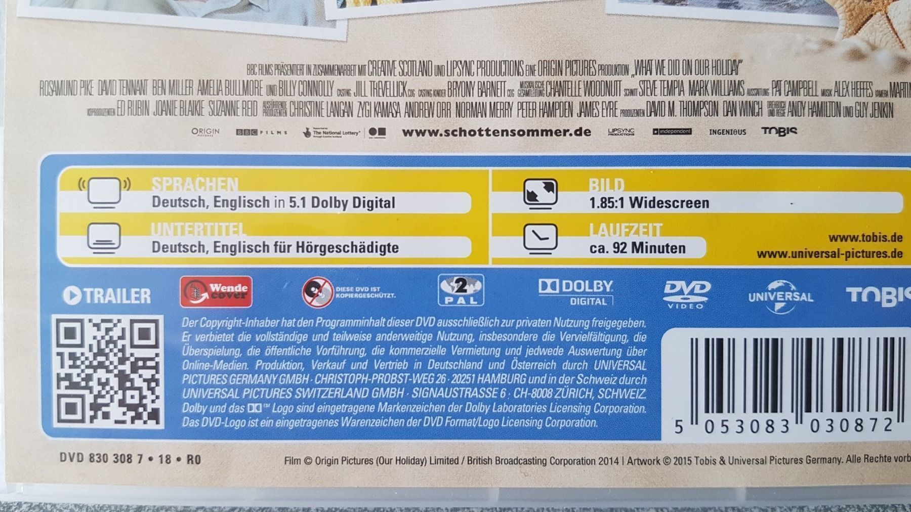 Tous les DVDs: DVD What we did on our Holiday – D'occasion à Oetwil am See par fineli2 1