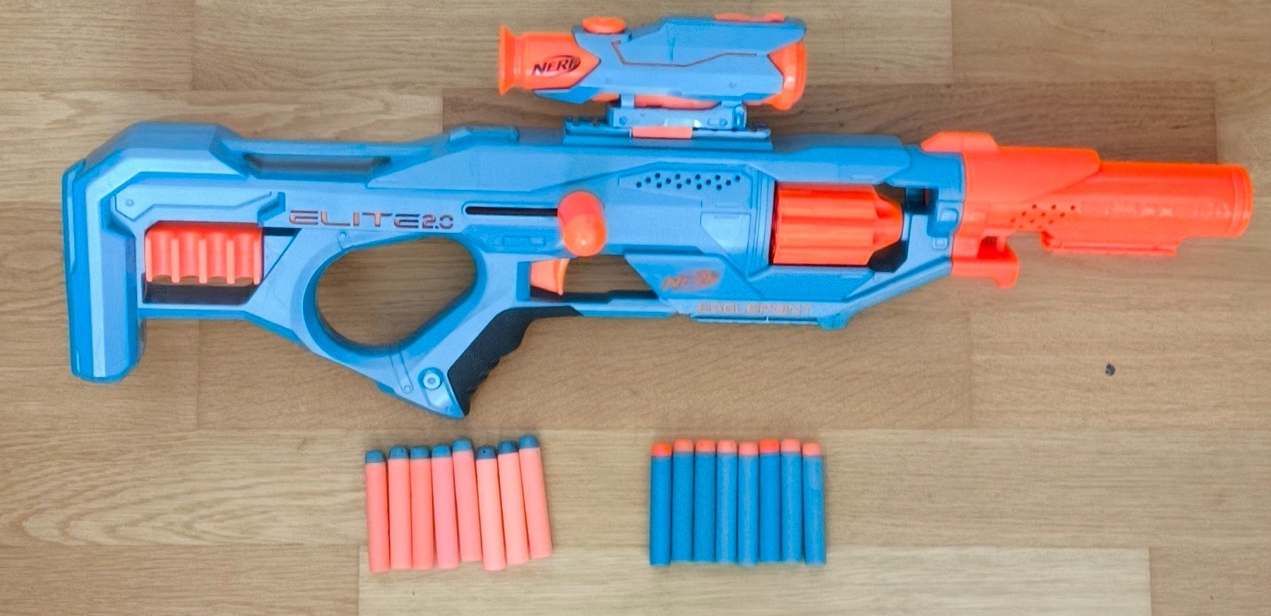 Nerf Giocattoli: NERF Elite 2.0 Blaster Eaglepoint RD-8 – Usato da Arbon venduto da Laszlo.Novak