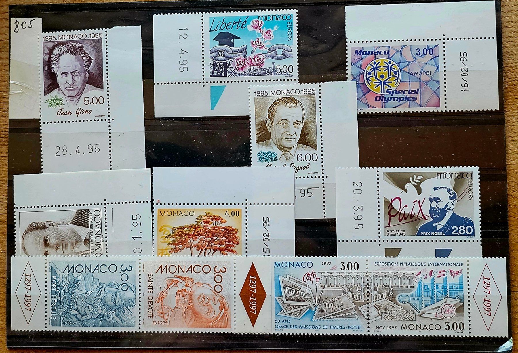 Alle Briefmarken: MONACO timbres neufs **, 1995 – Neu (gemäss Beschreibung) aus Les Valettes von Nuba1