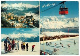 St. Moritz - 4 Bild AK