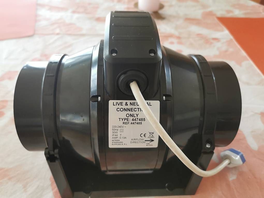Ventilatoren: Axialventilator 500m3/h, 230V, DM123mm – Gebraucht aus Ipsach von Mandarine3