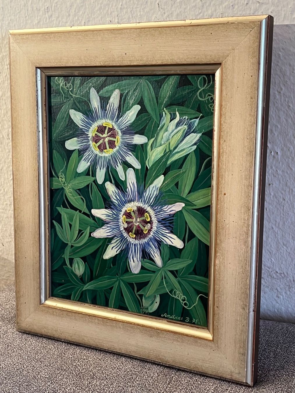 Dipinti: **Andreas Barth**, 1975 Passionsblumen – Usato da Basel venduto da PAUL_ART 4