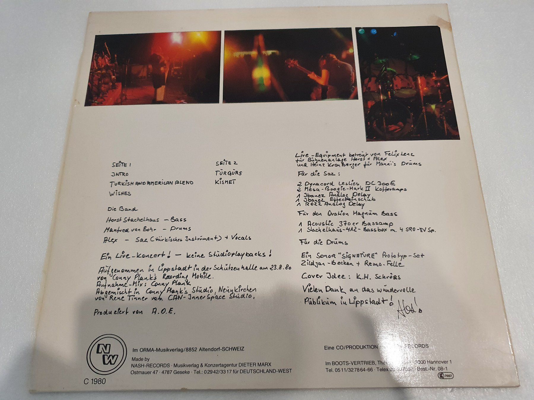 Dischi in vinile: Alex Oriental Experience – Live! – Usato da Uster venduto da Vinyl-Leidenschaft 1
