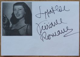 Viviane Romance (1912-1991) Schauspielerin - Autogramm