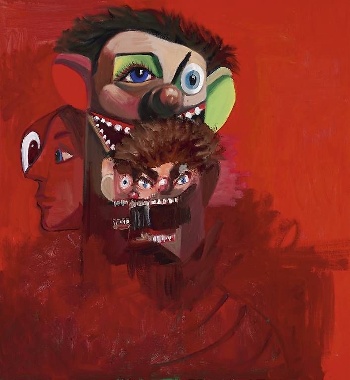 Foto & Immagini: GEORGE CONDO 70x70 auf Leinwand – Usato da Rüti ZH venduto da cash1313 1