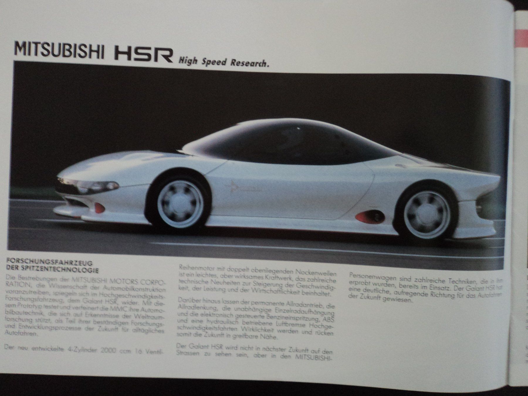 Mitsubishi Documenti: Prospekt Mitsubishi Programm 1989 HSR Galant Dynamic 4 Colt – Usato da Schwarzenburg venduto da modelCARama