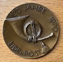 Schweizerische Post - Medaille 120 Jahre - 1970 - Raritat