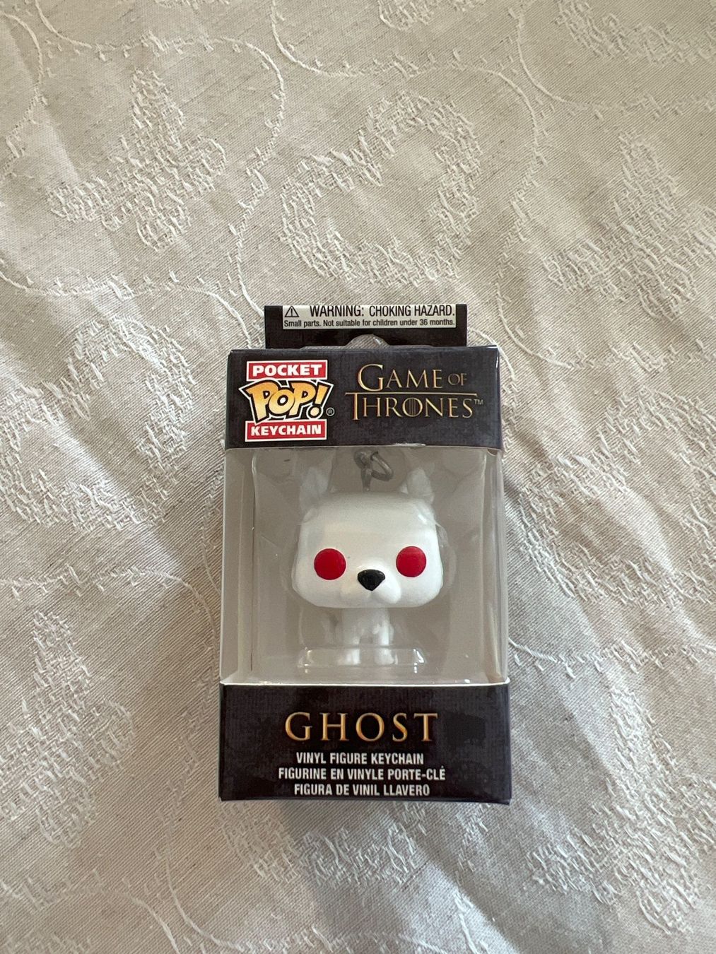 Funko Portachiavi: Funko Pocket Pop Keychain Game Of Thrones - Ghost – Nuovo e nell'imballaggio originale da Genève venduto da PokeMax