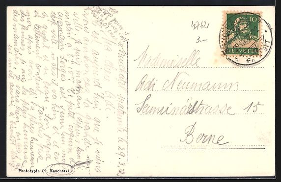 Cartes postales: Neuchatel, Maternité de l'Hopital Pourt – D'occasion à Berlin par bartko-reher 1