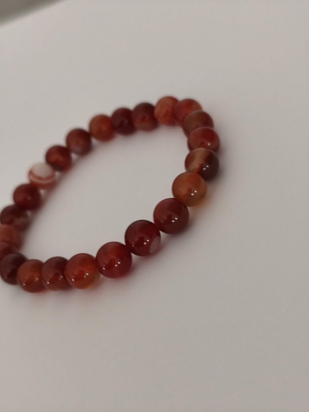 Bracciali & Braccialetti: Karneol Armband (Perlen), Echtstein FEUER – Usato da St. Gallen venduto da GIULESGG 7
