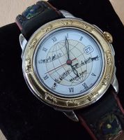 Michel Jordi Quartz Vergoldet elegante Armbanduhr