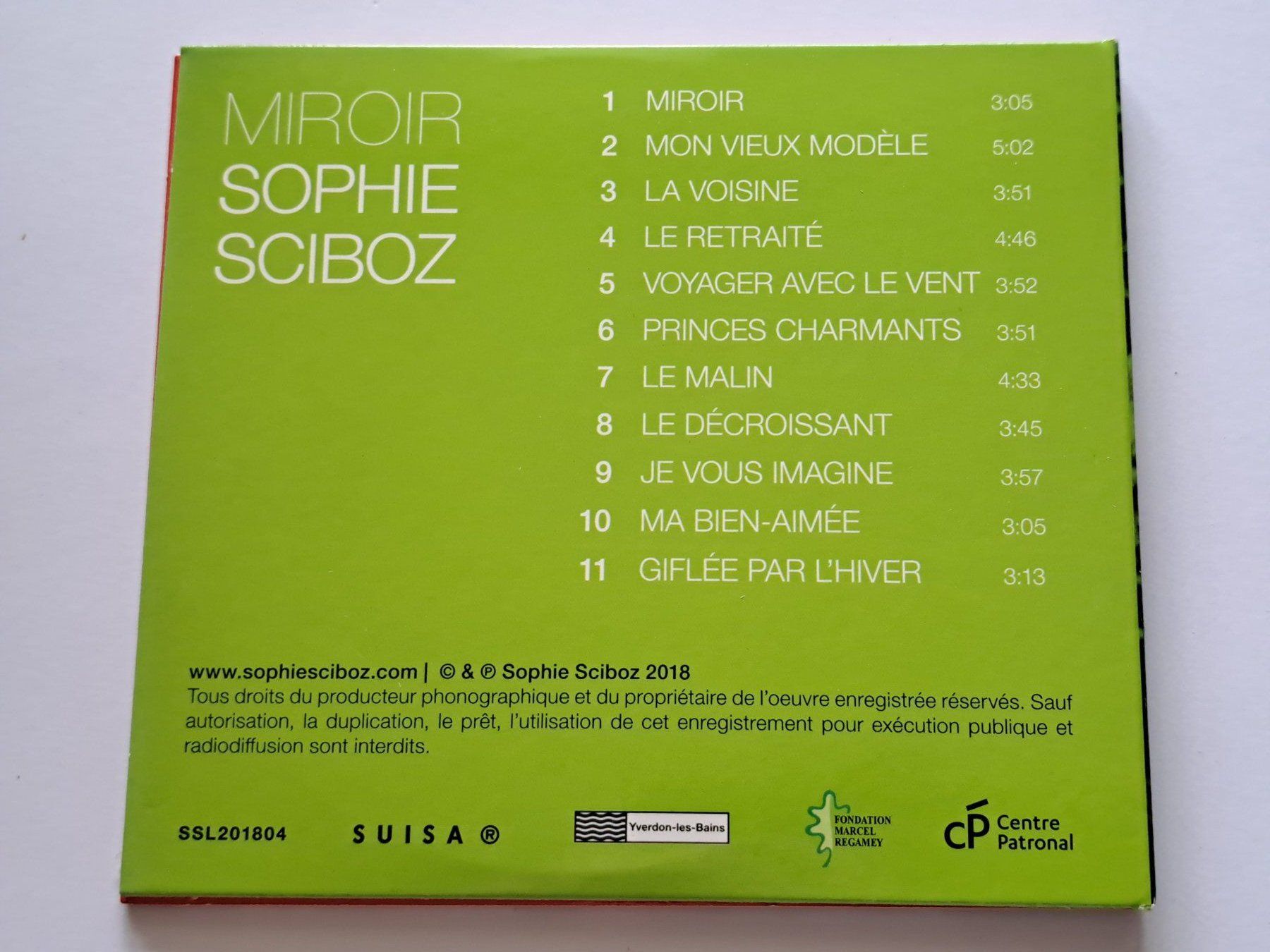 CD: Cd Sophie Sciboz - Miroir  – Usato da Pully venduto da bro_n52j 1