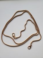 Elegante goldfarbene Halskette, Schlangenkette, neuwertig