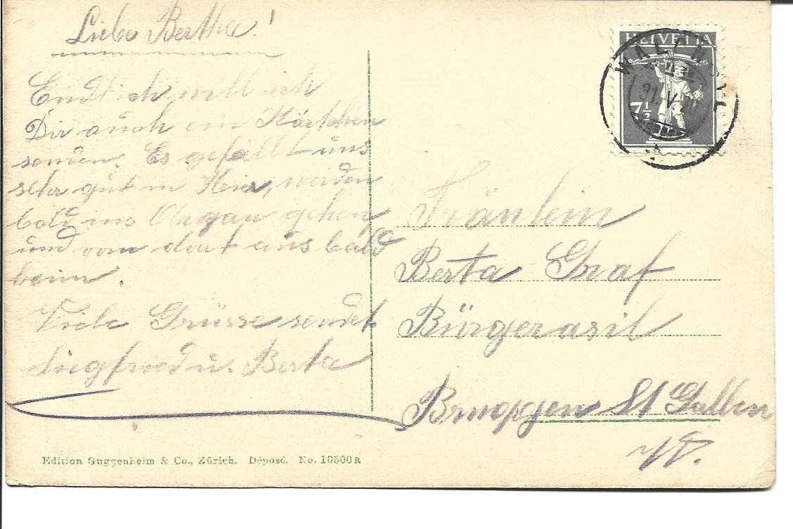 Ansichtskarten: AK  Walchwil – Gebraucht aus Appenzell von mai25 1