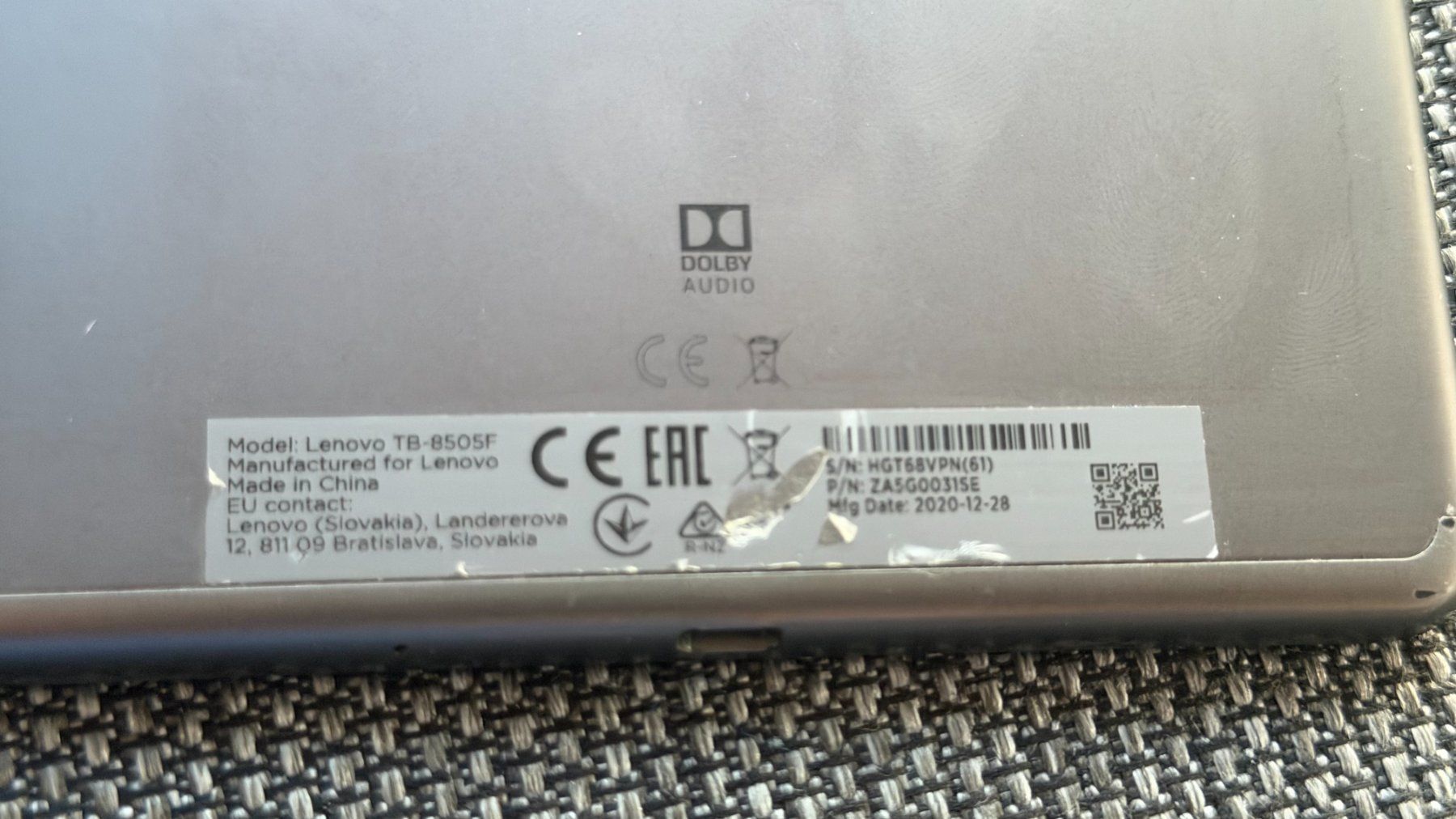 Lenovo Tablet PC: Lenovo Tablet TB-8505F – Gebraucht aus Zürich von oli_k9tl 1