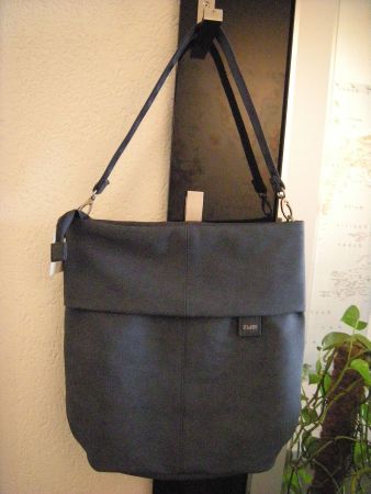 Umhängetasche Marke zwei Tasche 39x35x12cm jeansblau