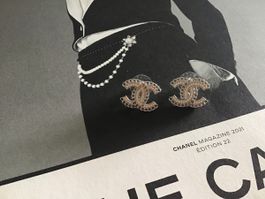 Boucles d oreilles en argent  style Coco Chanel