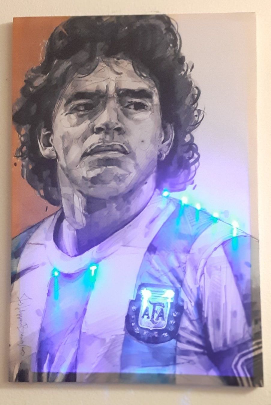 Foto & Immagini: LED Kunstbild Diego Armando Maradona Argentina – Nuovo e nell'imballaggio originale da Kilchberg ZH venduto da ruedi34 2