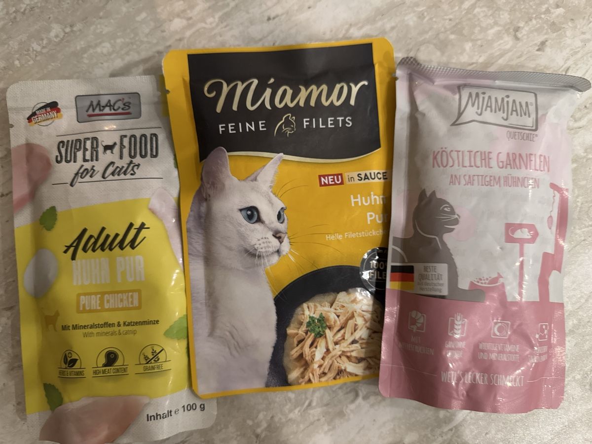 Nourriture: Katzenfutter Mix Mac's Miamor Mjamjam 3 Beutel neu – Neuf avec emballage d'origine à Kreuzlingen par eli_qm8d