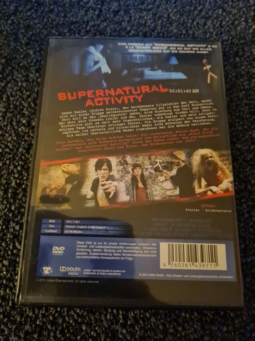 Tutti i DVDs: SUPERNATURAL ACTIVITY(7330) – Usato da Ruswil venduto da Ruck.Zuck. 1