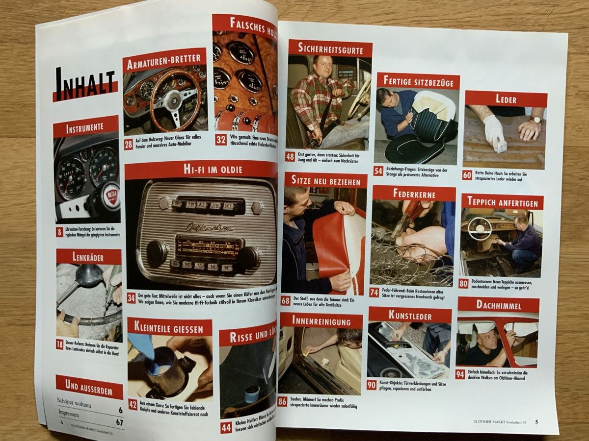 Automobili: Oldtimer Markt Sonderheft Instrumente / Radio / Sitze – Nuovo (secondo la descrizione) da Frauenfeld venduto da CSM71 1