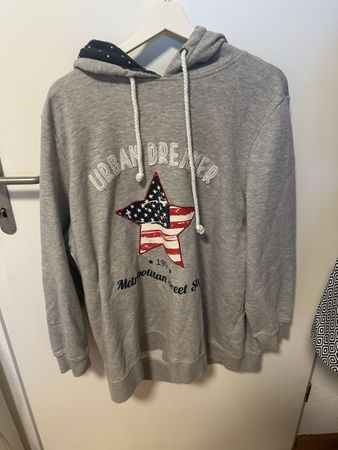 Grauer Urban Dreamer Hoodie mit Stern – Lässig & Warm!