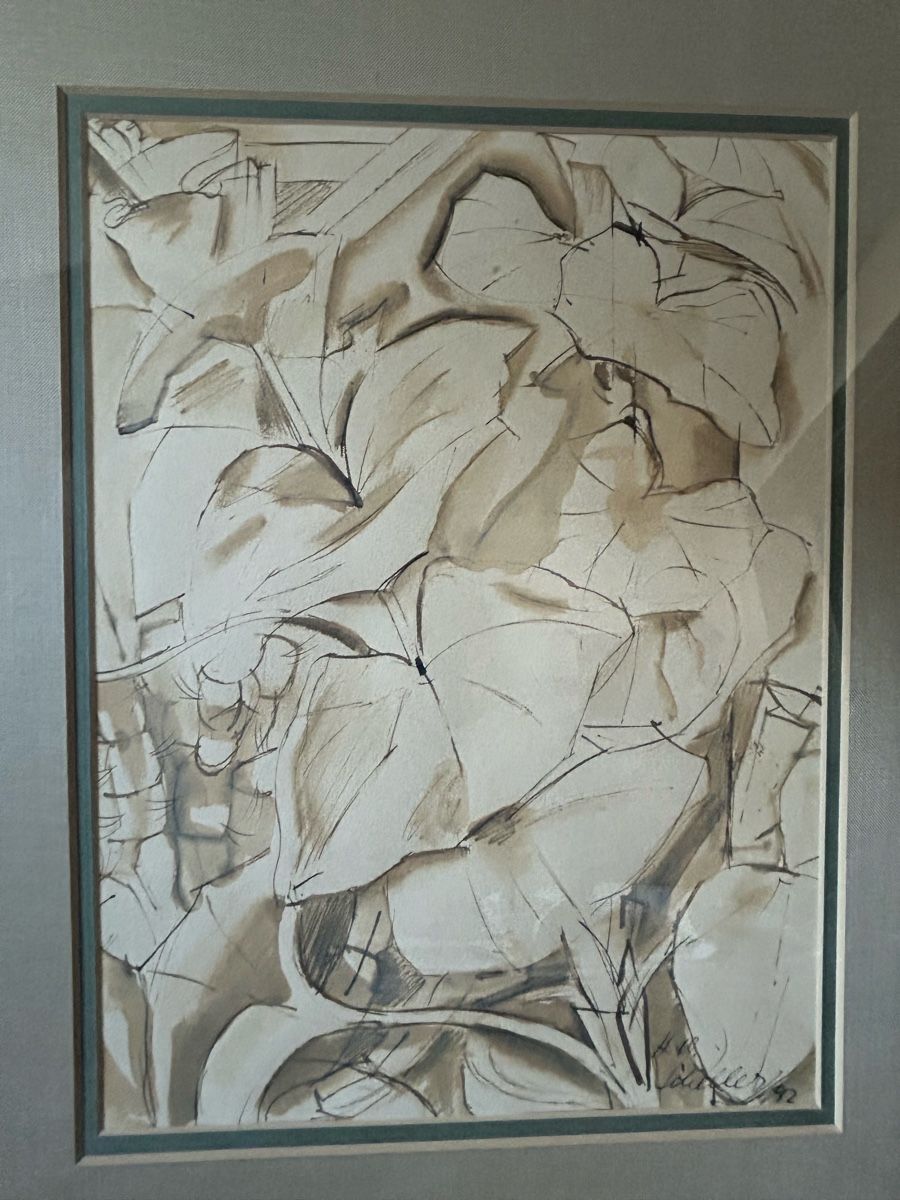 Gemälde: 3er Set Originale Zeichnungen, H.W. Scheller, gerahmt – Gebraucht aus Glarus von KunstWerkEr-LS87 6