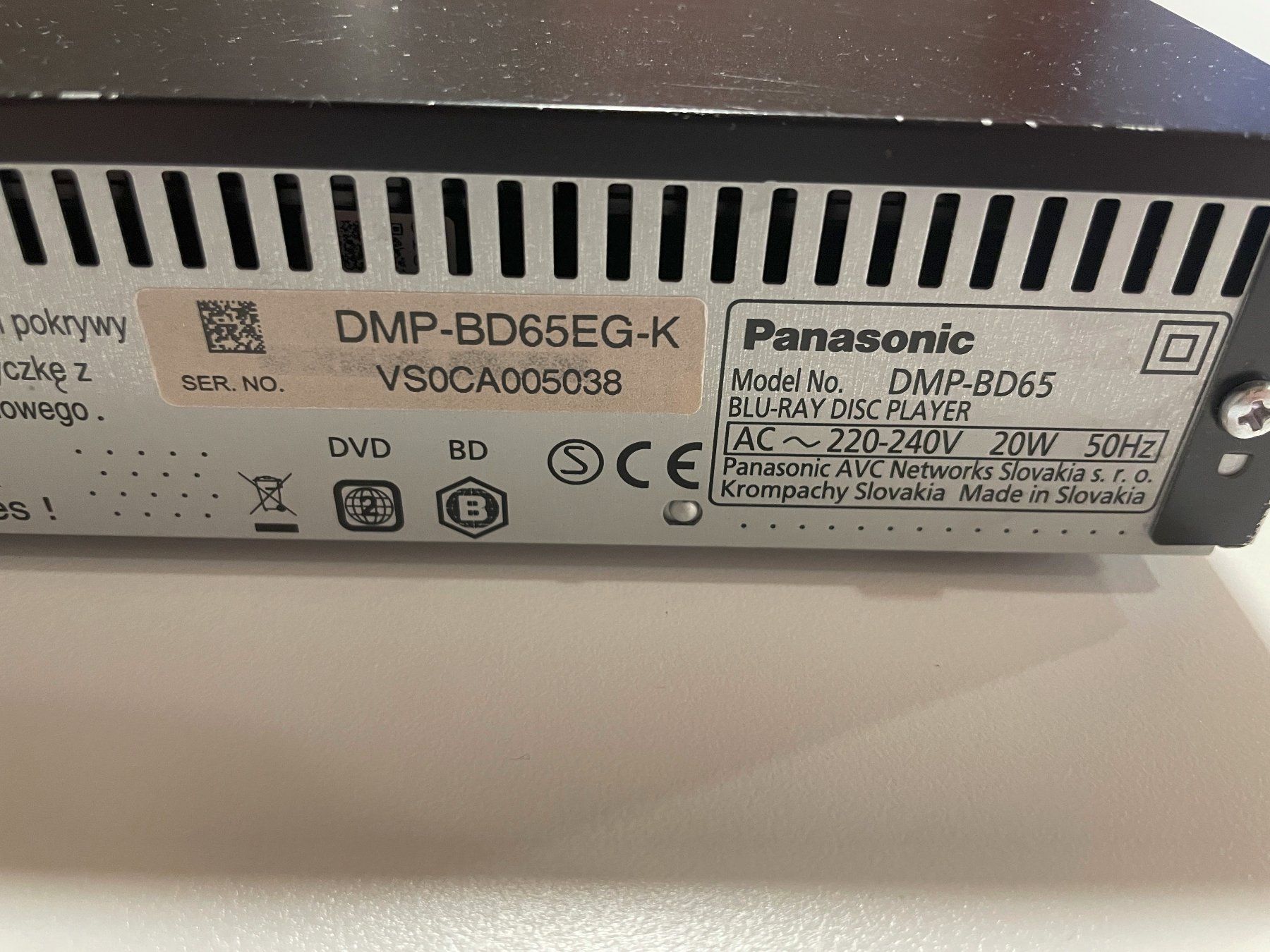 Panasonic Multimediaplayer & Streamer: Blu-ray Player Panasonic DMP-BD65EG-K – Gebraucht aus Affeltrangen von Mowgli_123 6