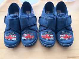 Kinder Hausschuhe Feuerwehr Gr. 29 Superfit dunkelblau neuwe