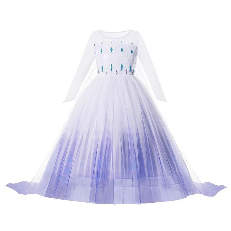 Vestiti & Gonne: Weißes Kleid Elsa Die Eiskönigin – Nuovo e nell'imballaggio originale da Gurmels venduto da Swisspod 1