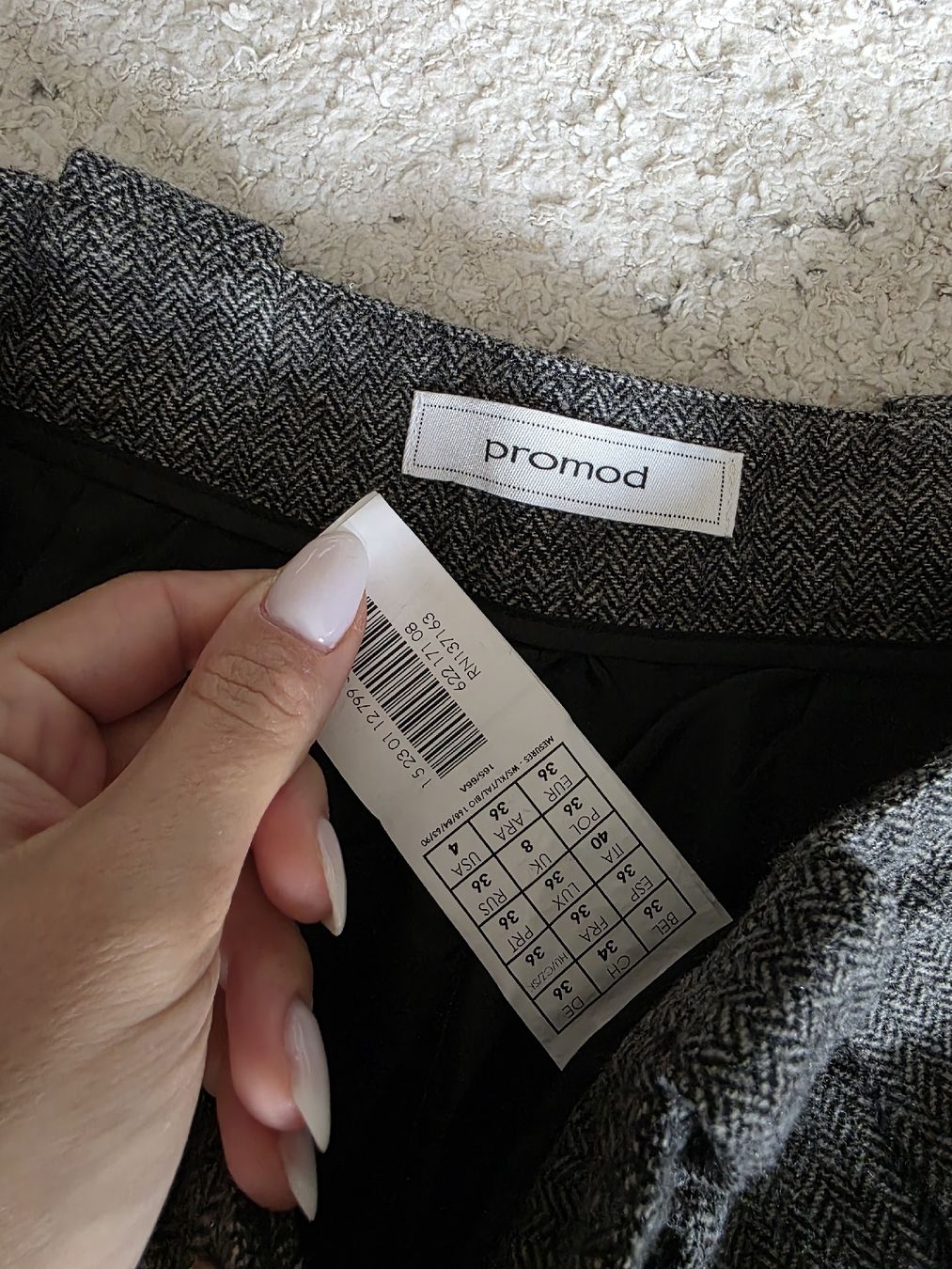 Promod Pantaloni: Short Promod - gris taille 34 - peu porté – Nuovo (secondo la descrizione) da Vevey venduto da Renka2011 1