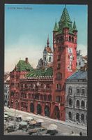 Carte Postale Basel Rathaus, Bâle Hôtel de Ville (1930s)