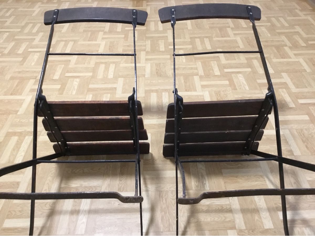 Sedie: 2 alte zusammenklappbare Gartenstühle – Usato da Kreuzlingen venduto da Schuggerman 3