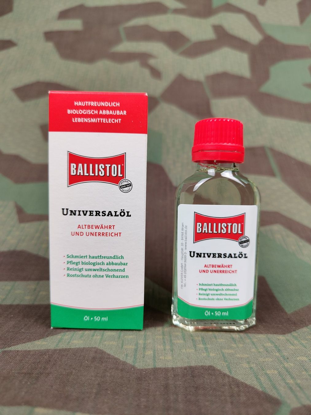 Schweizer Armee Uniformi: Ballistol Universalöl 50 ml – Nuovo e nell'imballaggio originale da Bauma venduto da SwissMilitaria