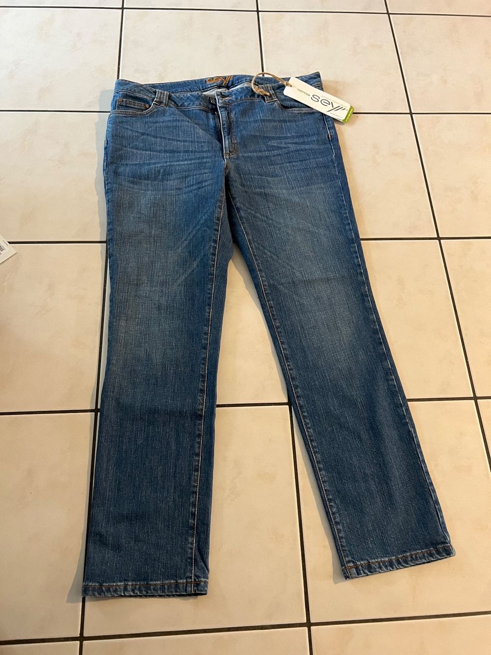 Jeans: Jeans en cotton organic SEY – Nuovo e nell'imballaggio originale da Savagnier venduto da Pivovar2