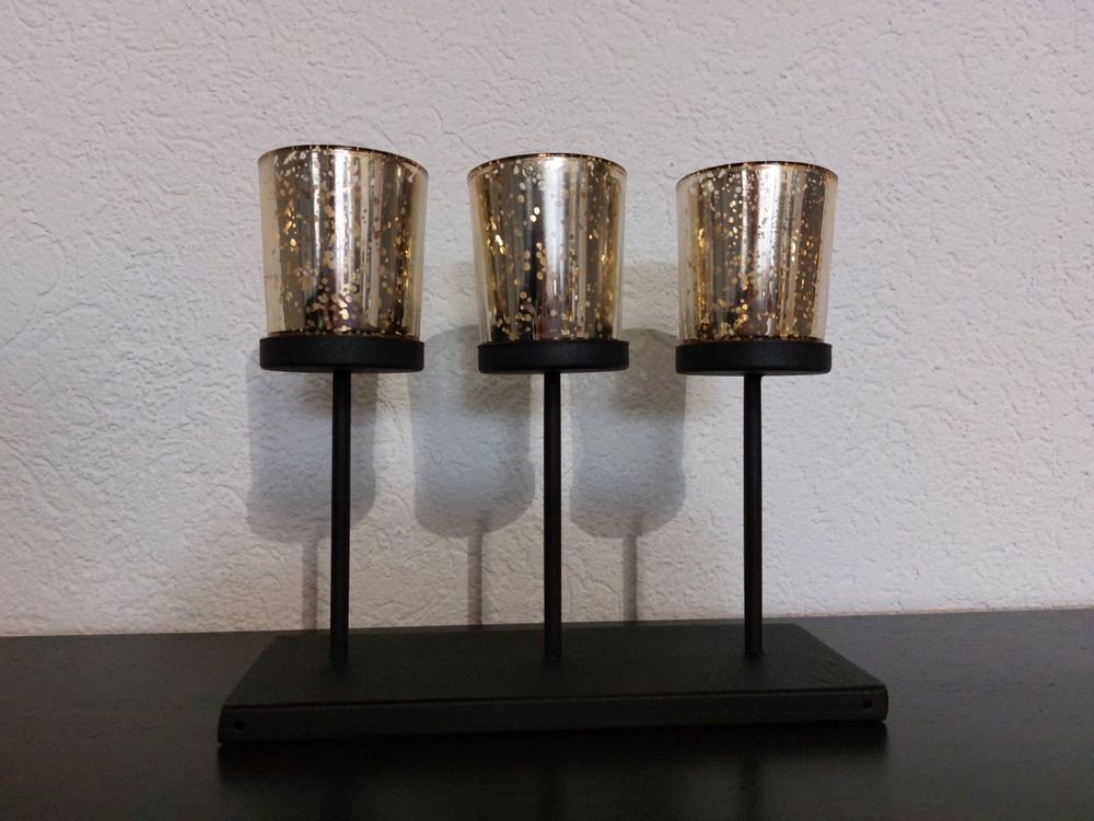 Vintage Metall Kerzenständer Für Teelichter - Weiß, Rustikal-elegant