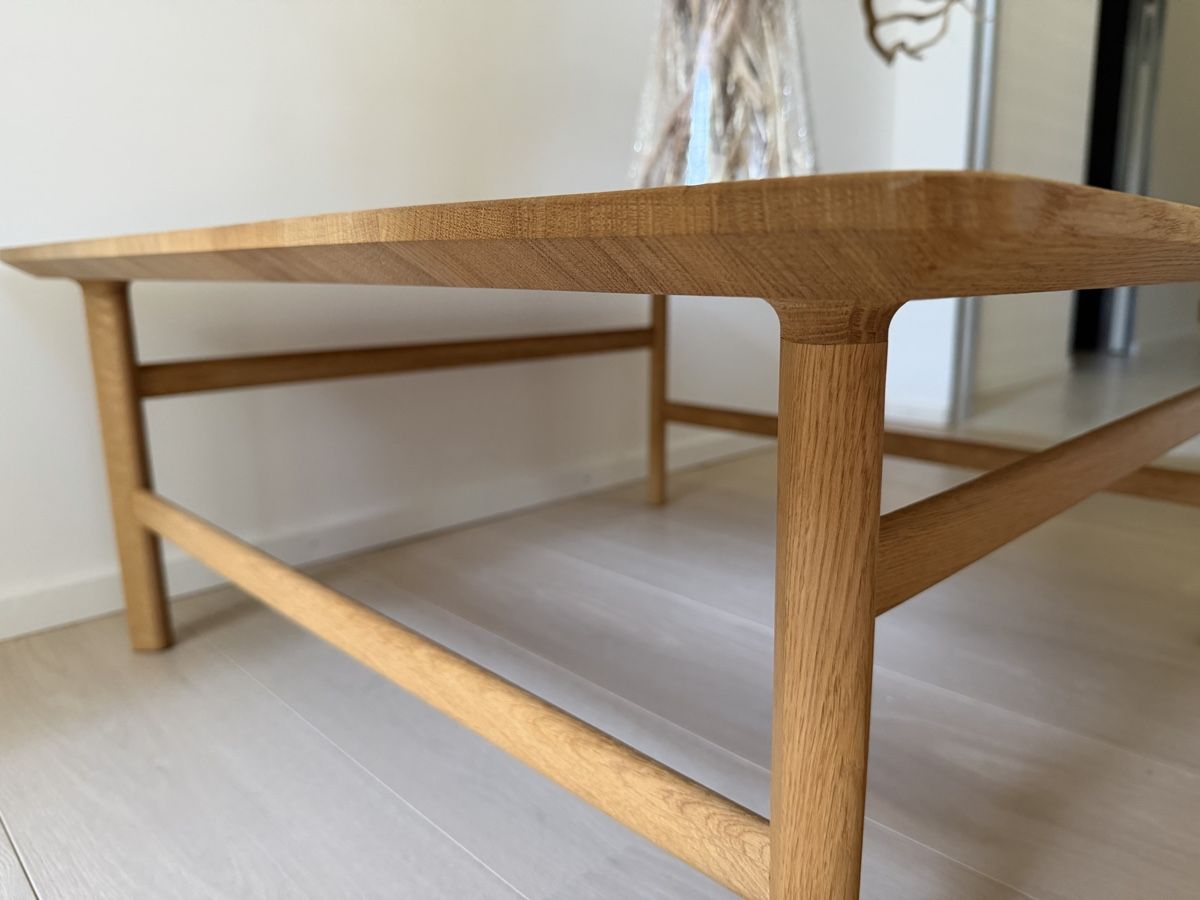 Tavoli: Oak wood coffee table, japandi style – Nuovo e nell'imballaggio originale da Corsier GE venduto da Karol_save_planet 9