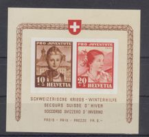 Bloc WPro Juventute 1941 neuf**