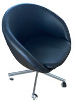 Büro- Stuhl / Drehstuhl, schwarz Kunstleder