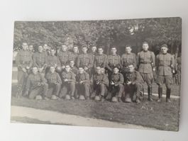 Historische Fotografie Militär Soldatengruppe RN