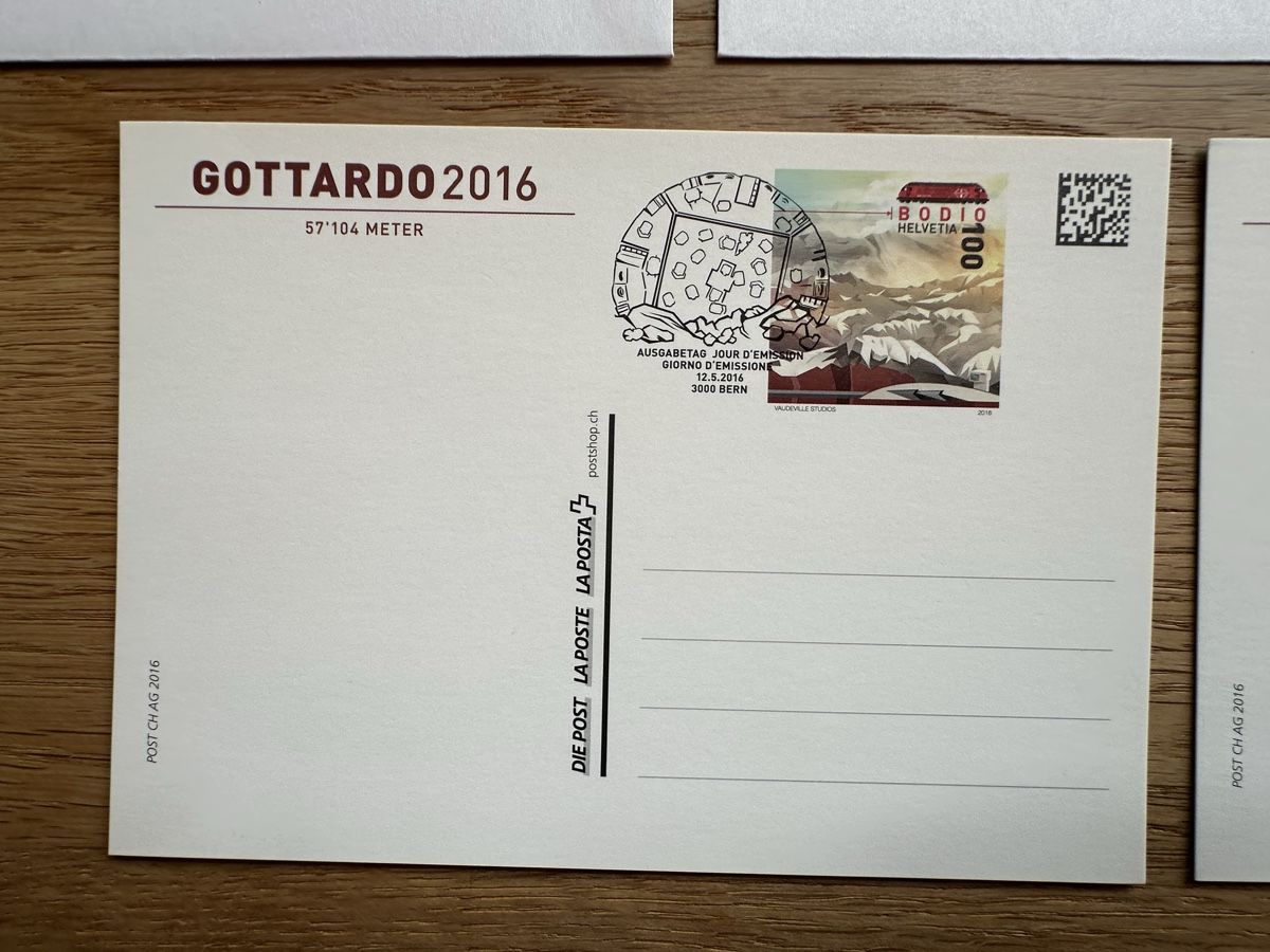 Tutti i francobolli: Schweiz - 3 FDC + 2 Postkarten 2015-2016 – Usato da Schmitten / FR venduto da Samsara169 3