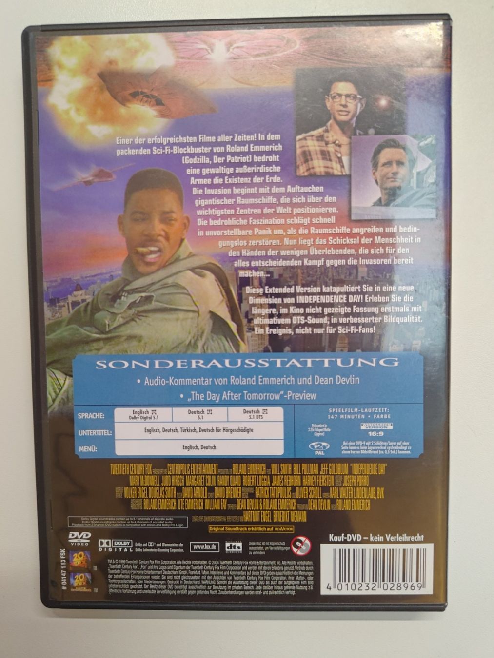Tutti i DVDs: Independence Day – Usato da Liestal venduto da Kratzilla 2