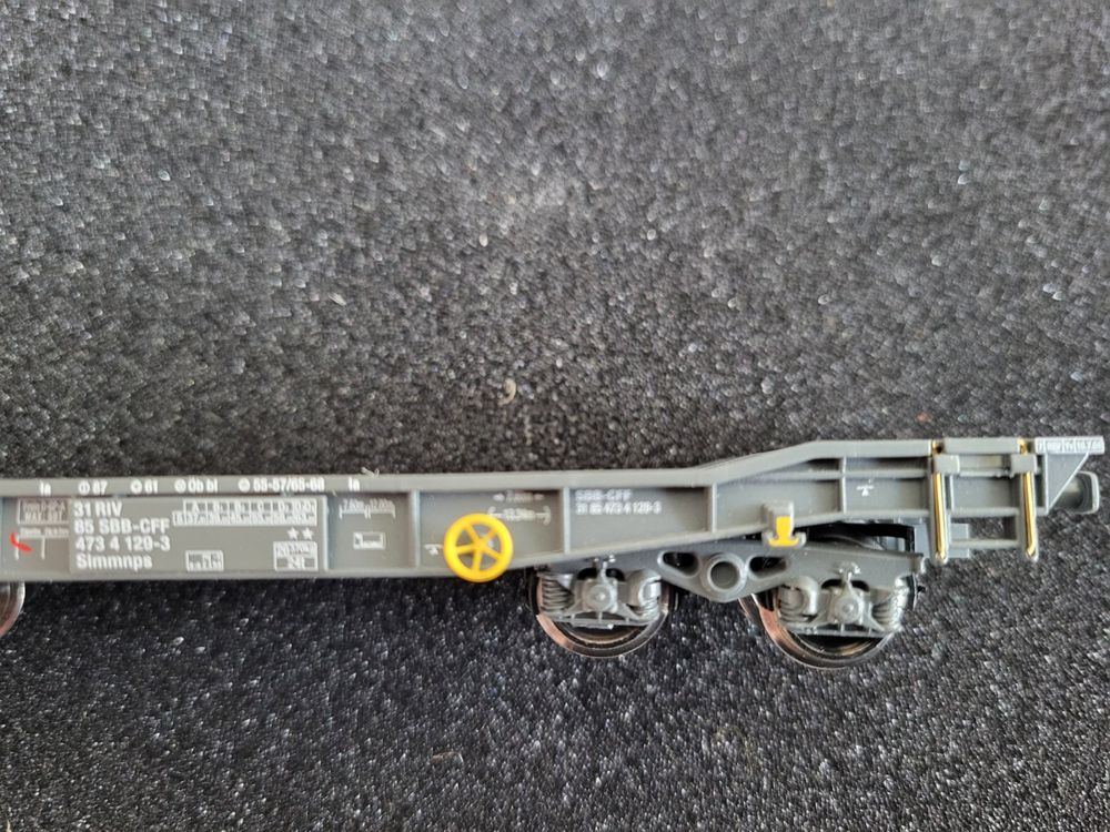 HAG 325.07, wagon tombereau à plate forme type L6 vert SBB BO (Ref: #325.07