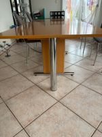 Table salle à manger en bois  180×100 extensible 4 rallonge