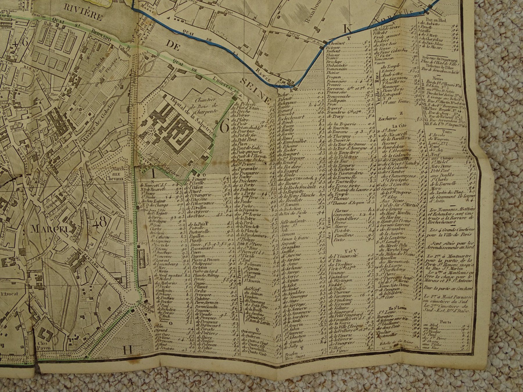 Incisioni: KARTE VON PARIS 1836 – Usato da Grüningen venduto da Kartensammler 3