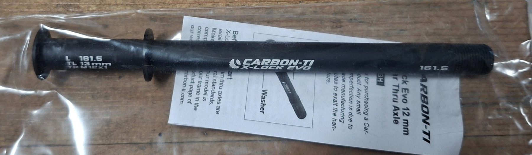 Pezzi di ricambio: Carbon Ti X-Lock Evo Achse 161.5mm – Nuovo e nell'imballaggio originale da Liestal venduto da Schaf5