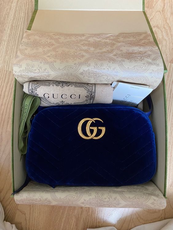 Gucci GG Marmont Samt Cross body Tasche